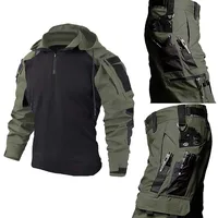 Camo Tactical Uniform Hunting Shirts Wear Resistant Outdoor Hiking Training Sets Clothing Ghillie Suits Combat Pants Men Suit 1