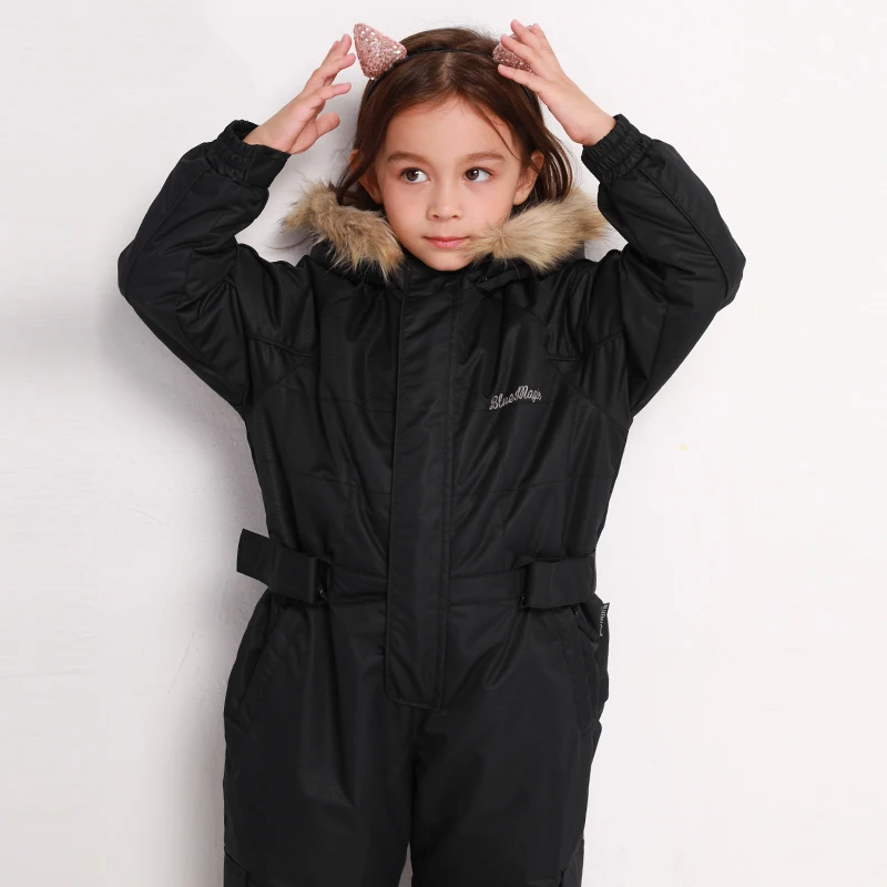 

New Winter Children Ski Suit One Piece Boy Warm Jumpsuit Waterproof Windproof Outdoor Sports Skiing Girls Snowboard Clothes