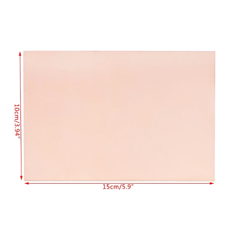 양면 PCB 구리 클래드 라미네이트 보드, FR4 1.5mm DIY 프로젝트, 10x15cm, 5 개