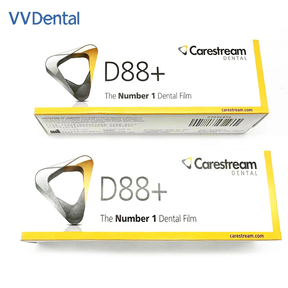 

VVDental 100PCS/Box Dental X Ray Film Kodak D88+ Good Quality Carestream Intraoral Film Dentistry Equipment