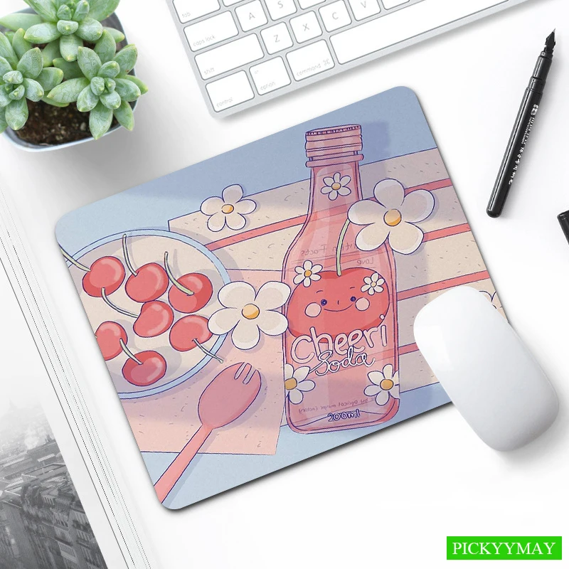 

XS Mouse Pad Cute Desk Mat Small Office Mousepad Little Mouse Mat Pink 18x22cm Desk Pad Design