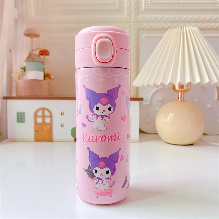 480Ml Kawaii Hello Kitty Sanrio Portable Thermos Mug 316 Stainless Steel  Cute Anime Kuromi Cinnamoroll Kids Water Bottle Gift - AliExpress