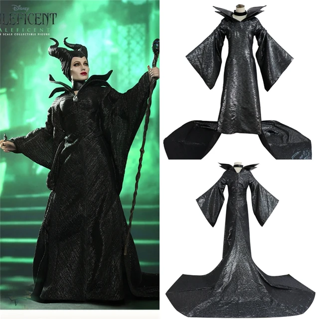 Disney Maleficent Cosplay Costume Set Dress Suit Halloween Prop - AliExpress