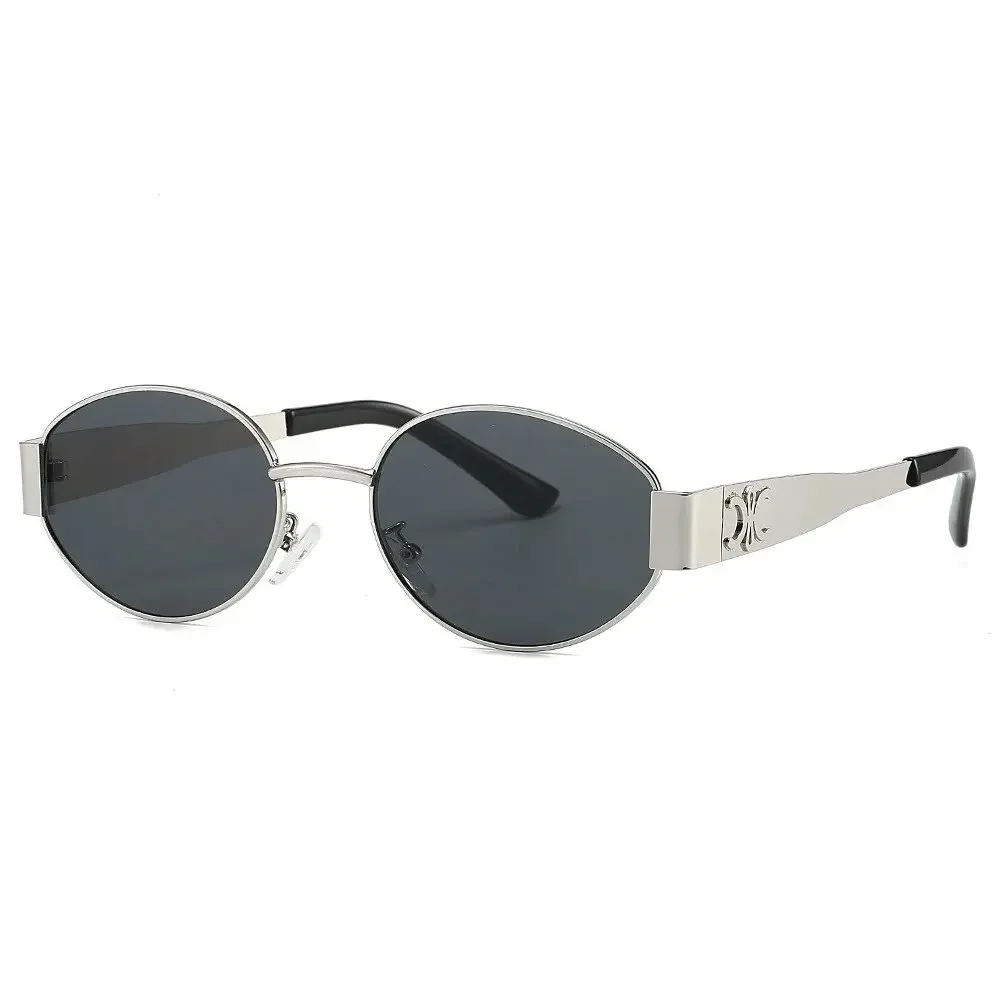 Women’s Oval Sunglasses – 2025 Trendy Vintage Small UV400 Eyewear for Ladies Safety Accessories Sunglasses