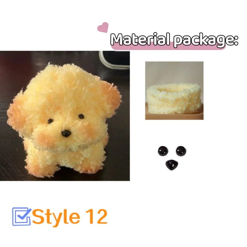 Kawaii Plush Iron Wire Strip DIY Pendant Material Pack Soft Wool Twist Stick Rod Felt Strip Handmade Crafts Gift Accessories