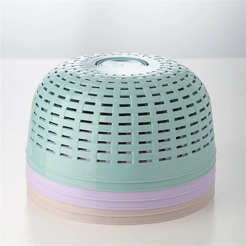 Food Cover Home Anti Mosquito Fly Vegetable Cover Plastic Round Food Dustproof Dining Table Kitchen Accessories