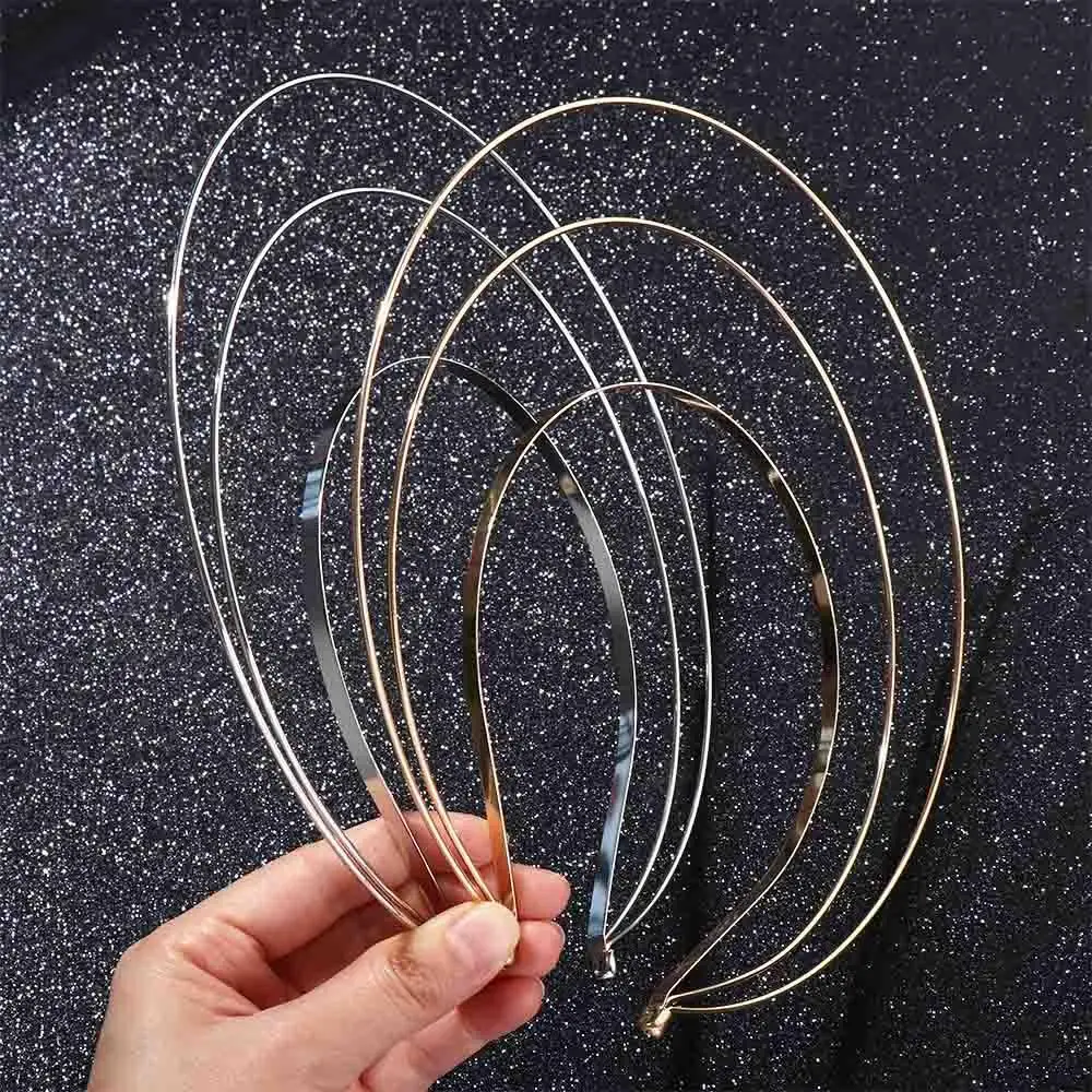 DIY Metall Basis Stirnband Braut Hochzeit Haar Reifen Mädchen Frauen Haarschmuck Göttin Engel Gold mehr schicht ige Halo Haar Krone – Detail 1