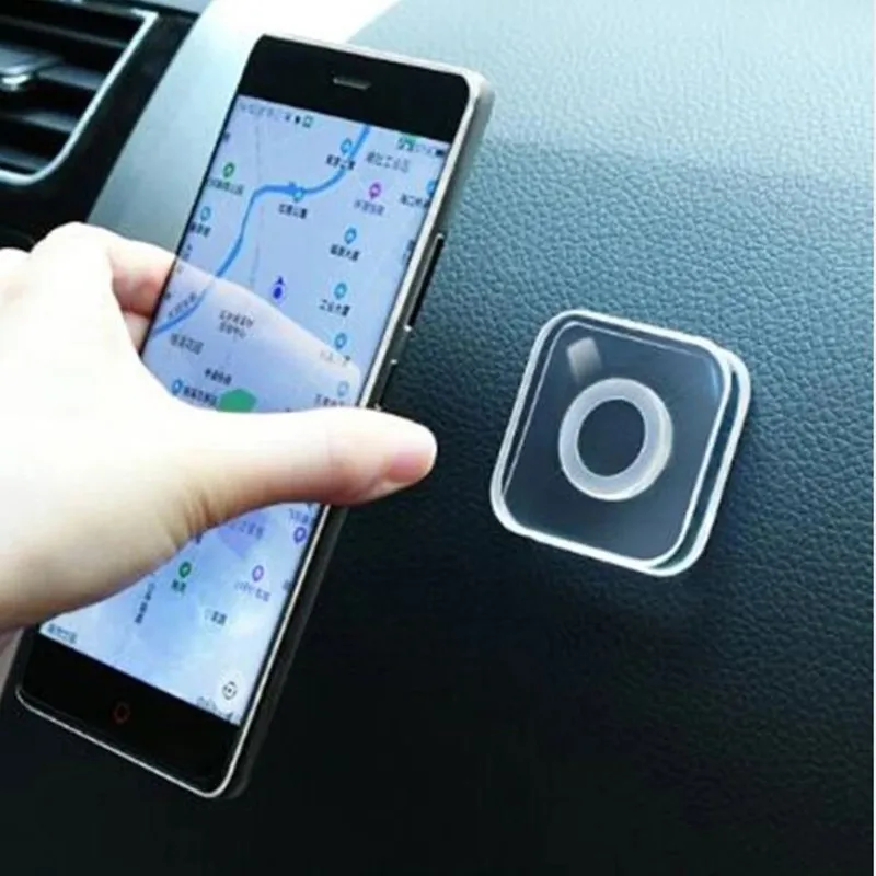 Reusable Magic Nano Stickers No Trace Magic Nano Casual Paste Rubber Pad Wall Stickers For Kitchen Car Phone Holder Gel Paste