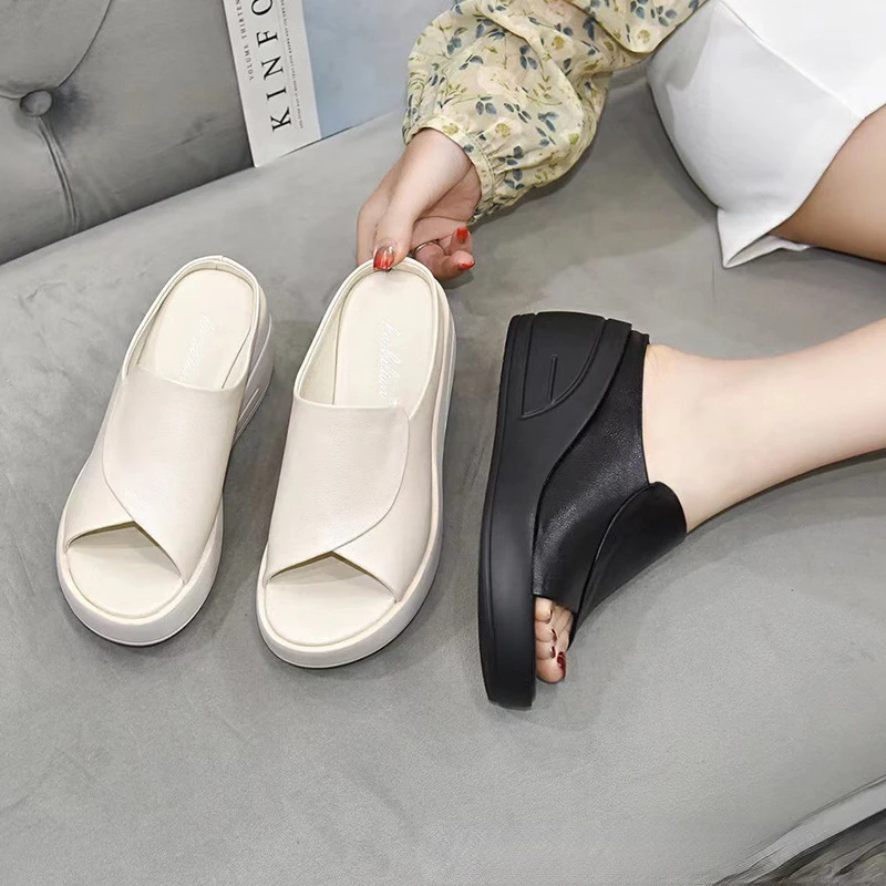 

Women Sandals 2024 Heels Sandals For Summer Shoes Women Peep Toe Mules Women Slippers Elegant Woman Heeled Shoes Sandalias Mujer