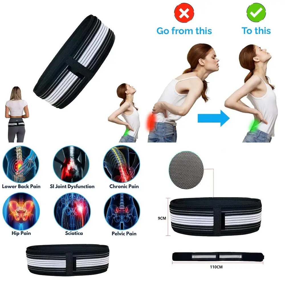 Luxurious Ultimate Premium Lower Back Support and Sciatica Relief Belt for Unmatched Comfort and All-Day Pain Relief-Dainelyla