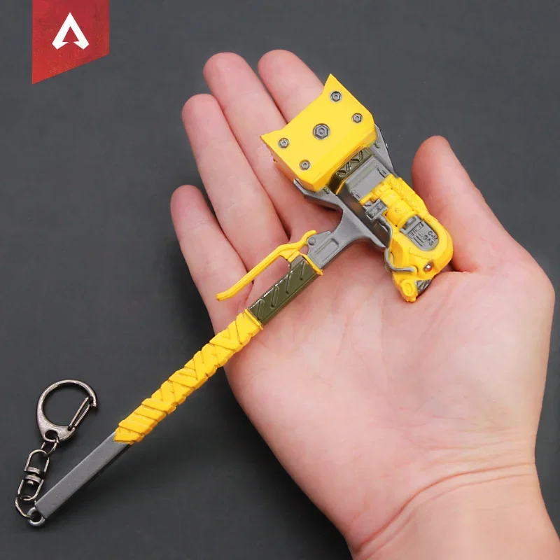 15cm Apex Legends Heirloom Caustic Death Hammer Game Swords Anime Royal Katana Keychain Weapon Model Ornament Boy Gifts Kid Toys 4