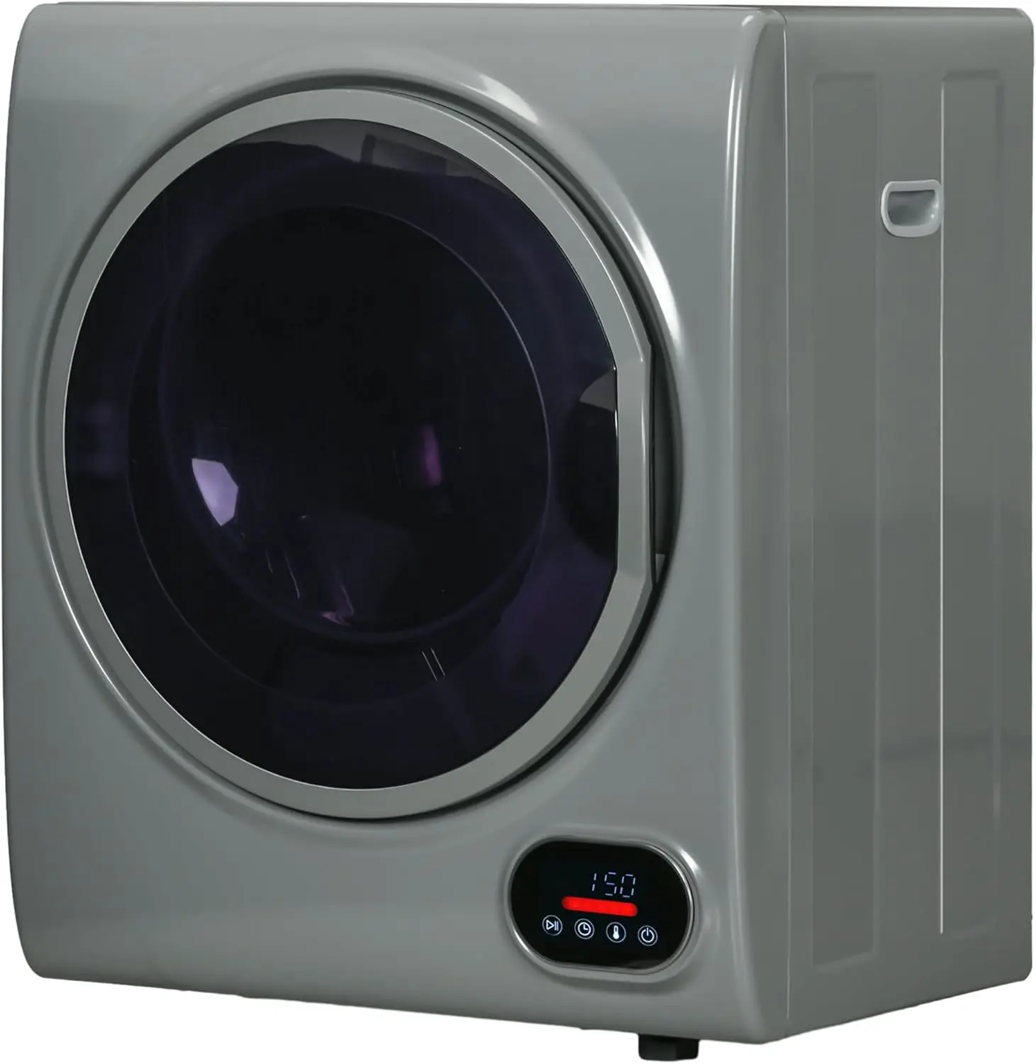 Portable Clothes Dryer, Compact Laundry Dryer with 1.5 cu.ft Stainless Steel Drum, Intelligent Drying, 120V 850W Front Load Elec