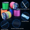 Sougayilang 4 Strands Braided Fishing Line 0.6-8.0# 300M PE Fishing Line 6.3-32.8kg Multifilament Fishing Line Smooth Pesca 2