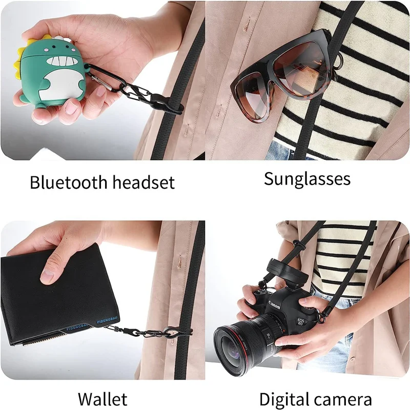 Phone Lanyard 150CM Length Phone Lanyard Adjustable Detachable Neck Cord Outdoor Universal Crossbody Strap Card Clip for Mobile Phone Case