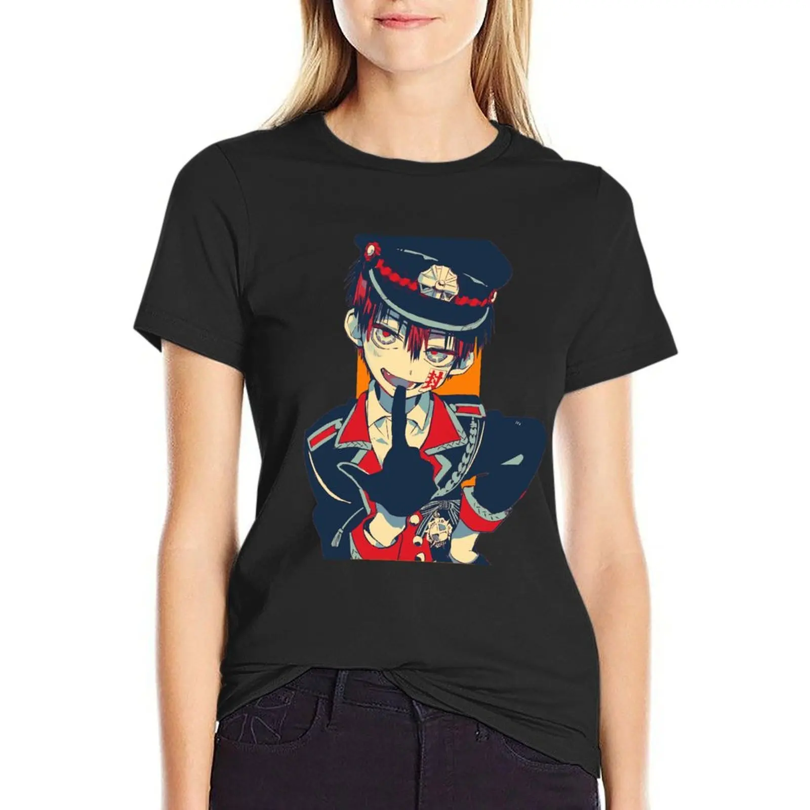 

Hanako kun T-Shirt graphics aesthetic clothes oversized female white t-shirts for Women
