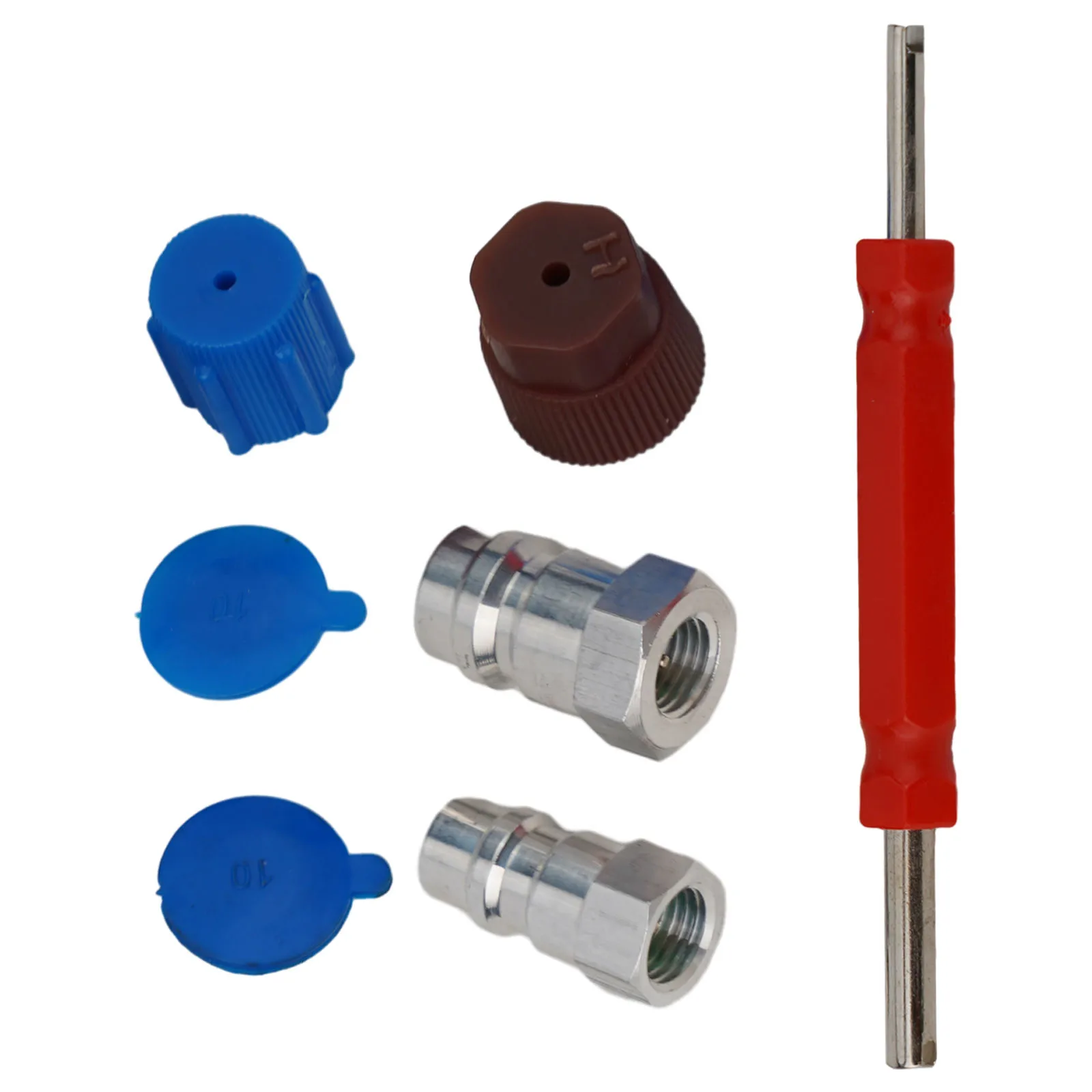 

A/C Adapter Air Conditioning Conversion Valve Core CCaps Kit R12 To R134a With Removal Tool Retrofit Valve Fittings