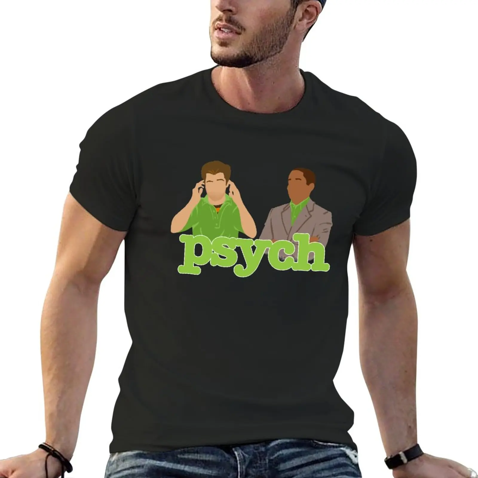 

PSYCH T-Shirt for a boy summer tops hippie clothes t shirts for men graphic