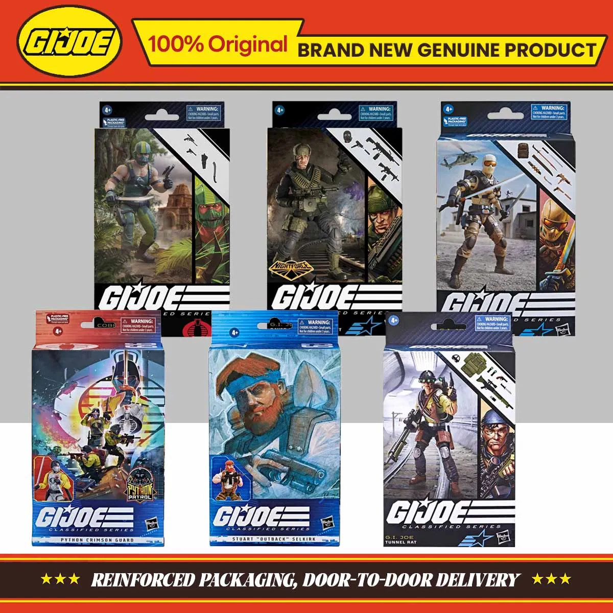 G.I. Joe Classified Series - Action Figure Cobra Copperhead, 15 Cm, Con 4 Accessori, Collezionabile, Per Bambini E Adulti