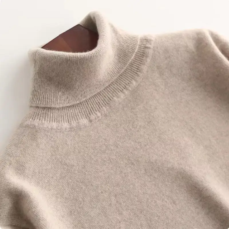 Cashmere Cotton blend Turtleneck Men Sweater Autumn Winter Man Pullover High Neck Sweater Jersey Hombre Pull Homme Hiver Jumper 3