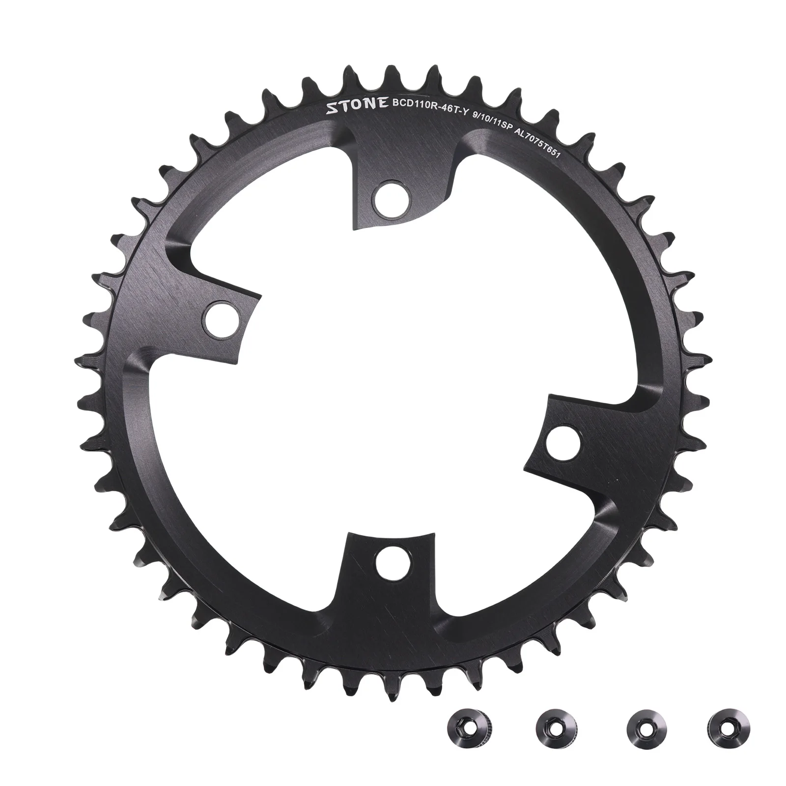 SHIMANO ULTEGRA 12速 チェーンリング 46T 50-34T Amazon | STONE 自転車 110bcd ダブルチェーンリングシマノ 12