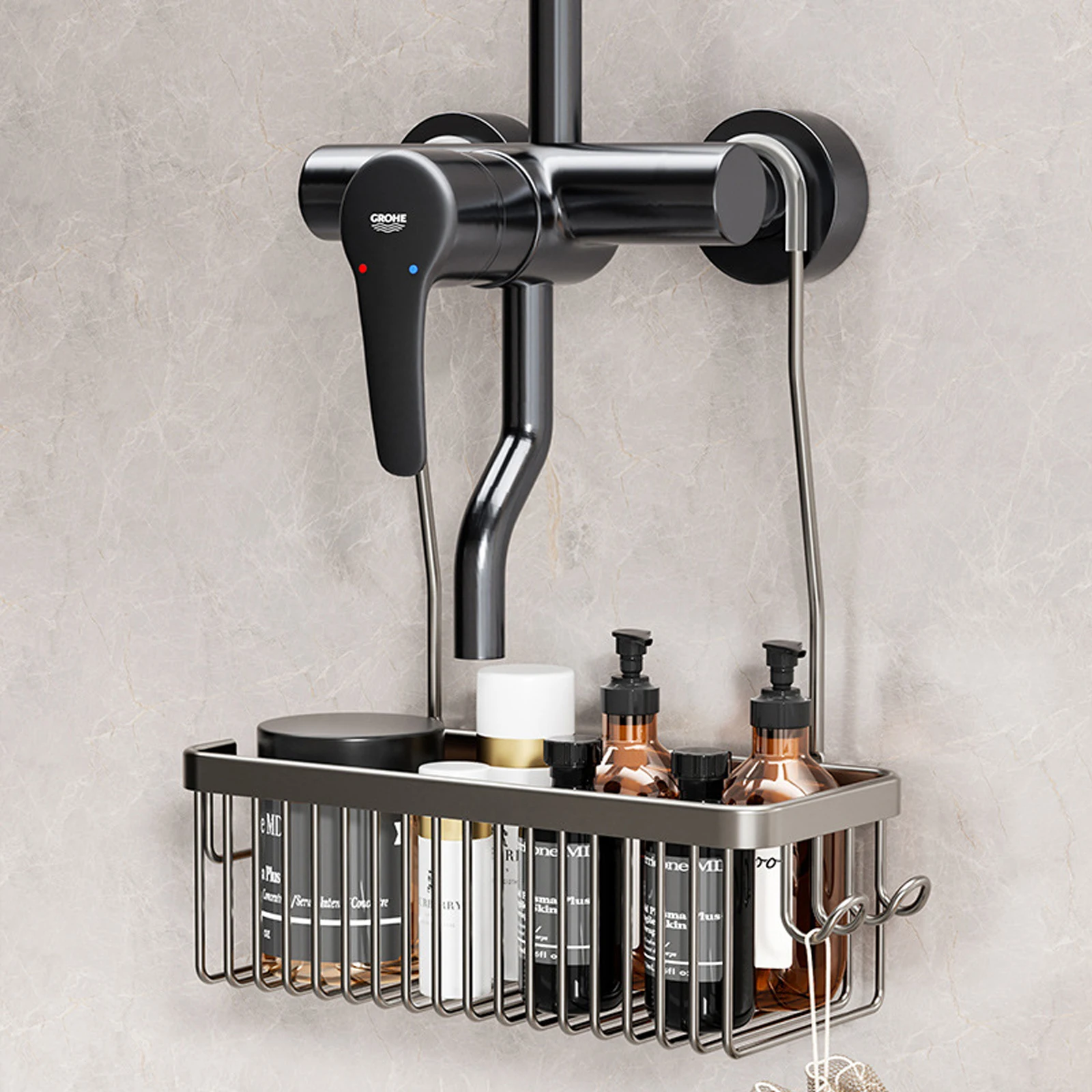 No-Drill Shower Storage Rack 1