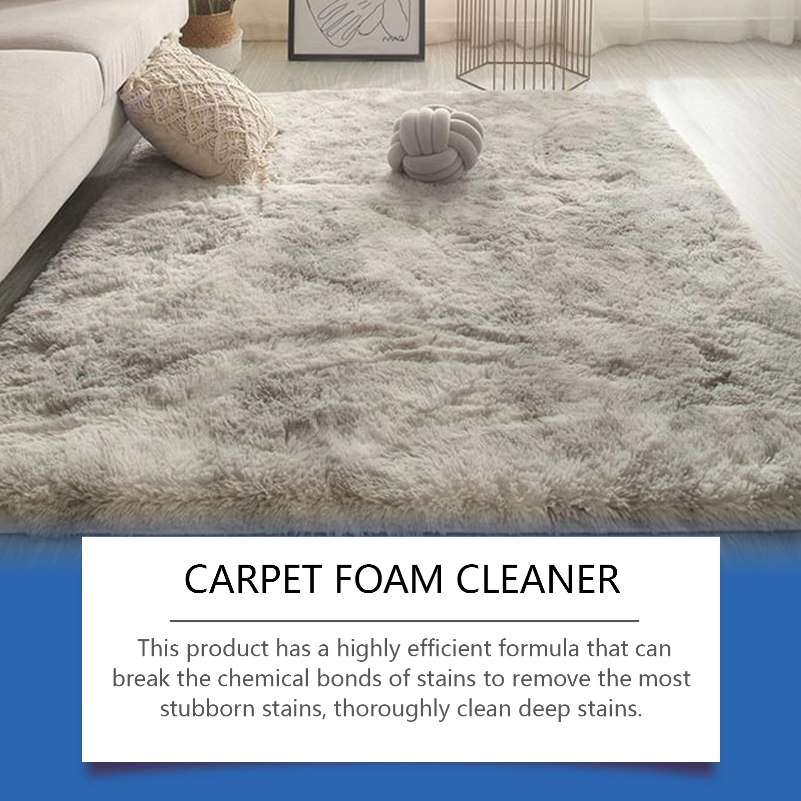 Description Picture 5 of itemJaysuing Carpet Foam Cleaner Fabric Sofa Cleaner Foam Easily Remove Stubborn Stains Dry Water-free Cloth Carpet Detergent 120ml