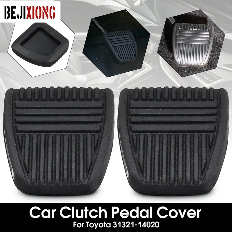 Black Brake Clutch Pedal Pad Rubber Cover Trans Vehicles for Toyota/Camry/Celica/Paseo/RAV4/Tacoma #31321-14020 #31321-14010 1pc car accessories,car pedals,pedal cover