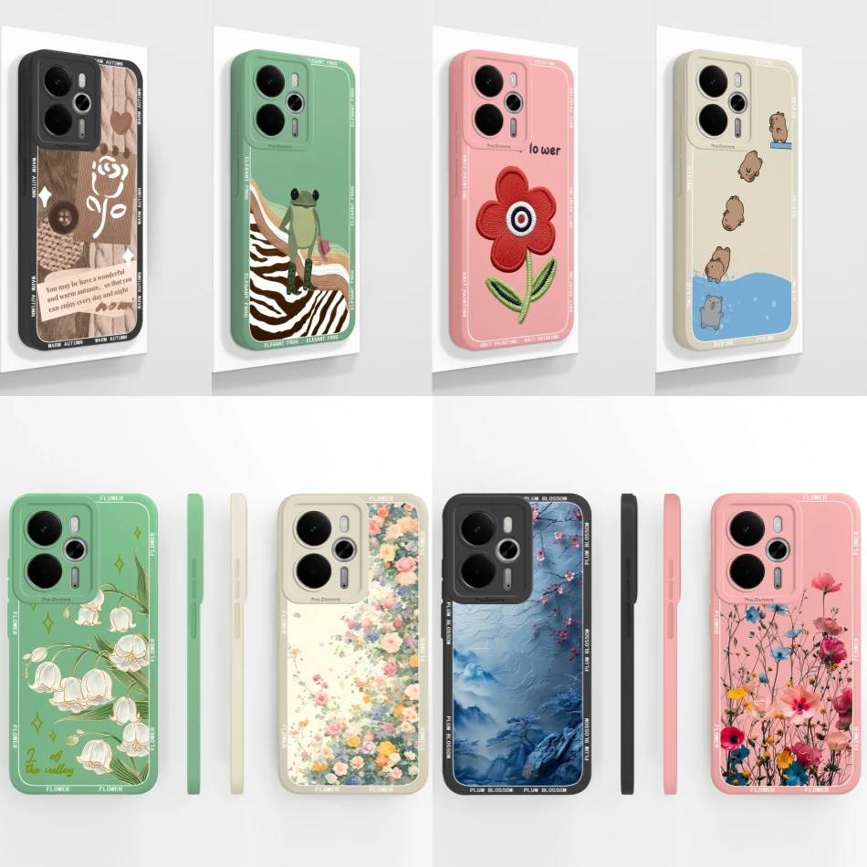 Simple Design Soft Liquid Silicone Shockproof Phone Case