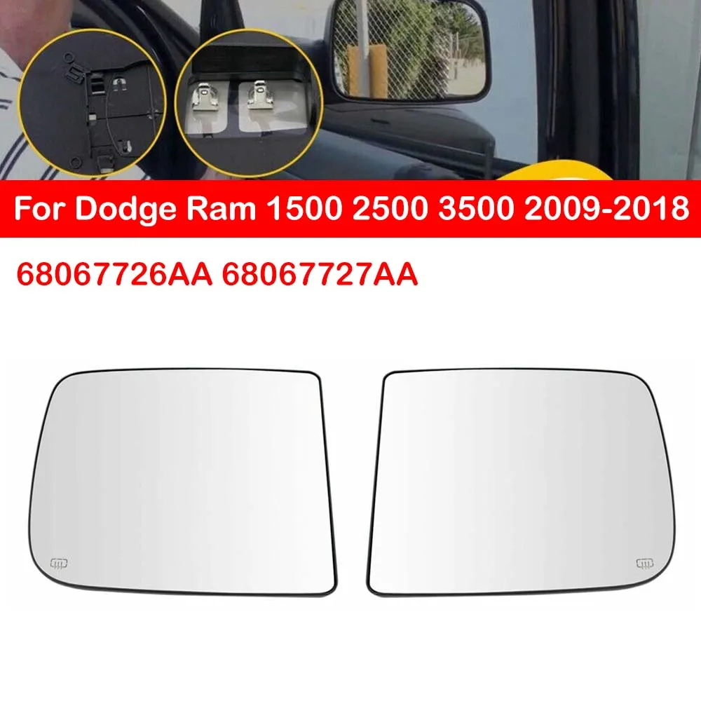 

Для Dodge Ram 1500 2500 3500 2009-2018 68067726AA 68067727AA левый правый объектив заднего вида зеркало с подогревом объектив заднего вида