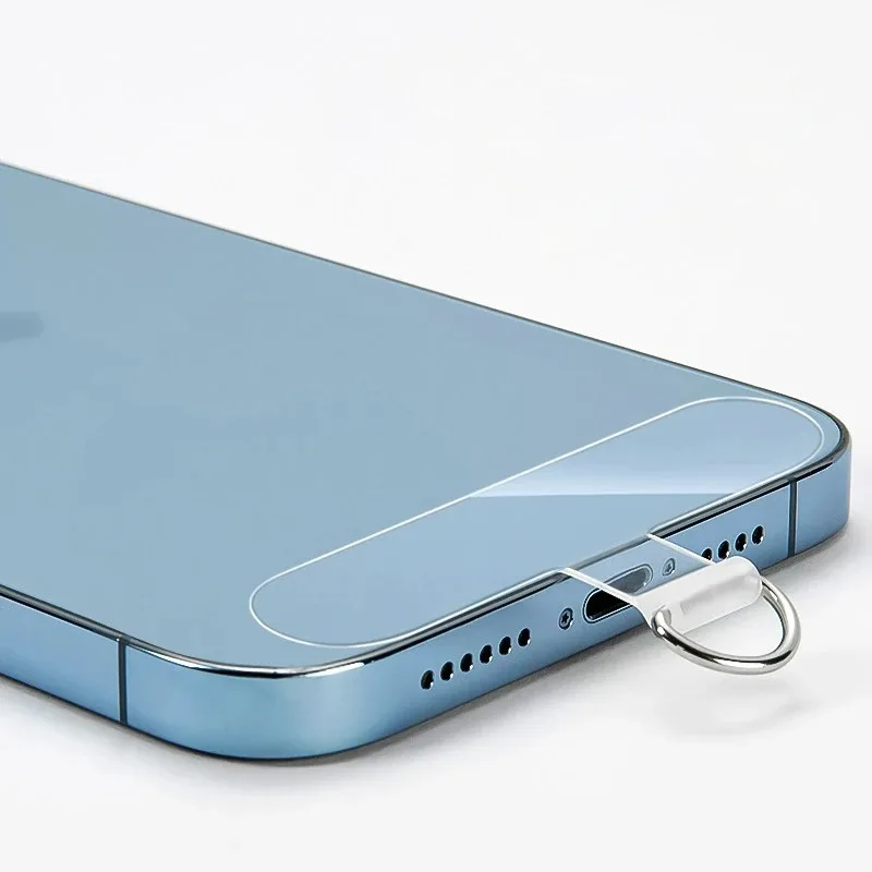 Transparent Phone Anti-lost Lanyard Card 1/3/5/10Pcs TPU Universal Tether Tab Loop Hole Hanging Strap Patches Cord Clip Gasket