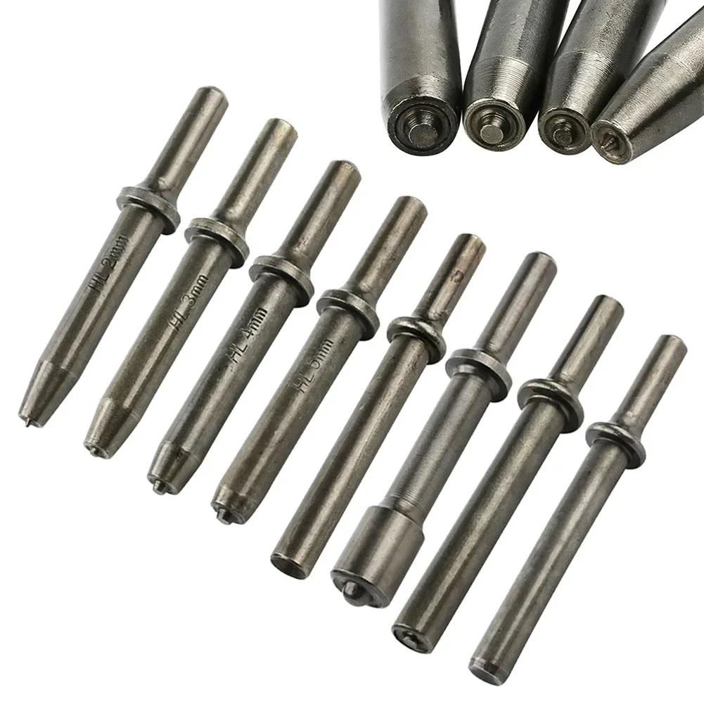 1pcs Pneumatic Rivet Head Air Rivet Hammer Tool Semi Hollow Solid Head Pneumatic Hammer Impact 3mm-10mm
