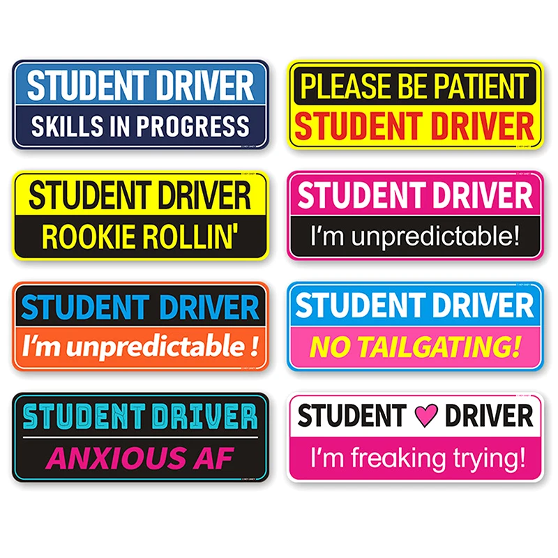 4Pcs Newbie Magnetic Car Sticker, Beginner ... - UK - View #6