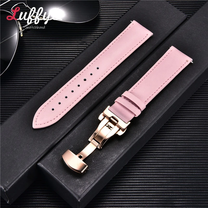 Luxury Leather Watch Band - Premium 20mm/22mm Strap Replacement