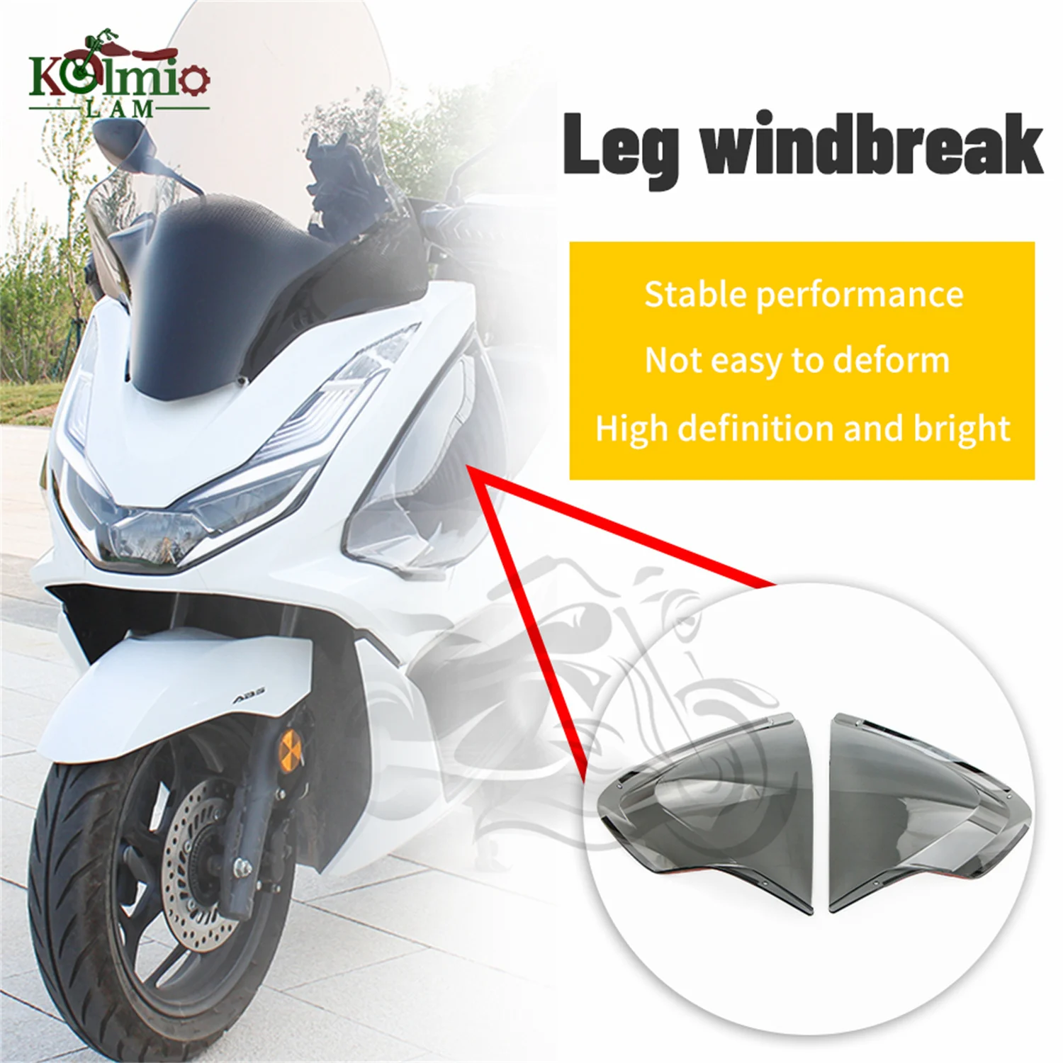 Подходит для Honda 2021 - 2023 PCX125 PCX160 ABS аксессуары для мотоциклов боковая защита для ног ветрозащитная крышка PCX 150 160 2022