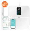 Body Weight and Fat, 8 Electrode Body Fat Scale, Large Display BMI Weight Scale, Body Composition Monitor with Report Muscle 1