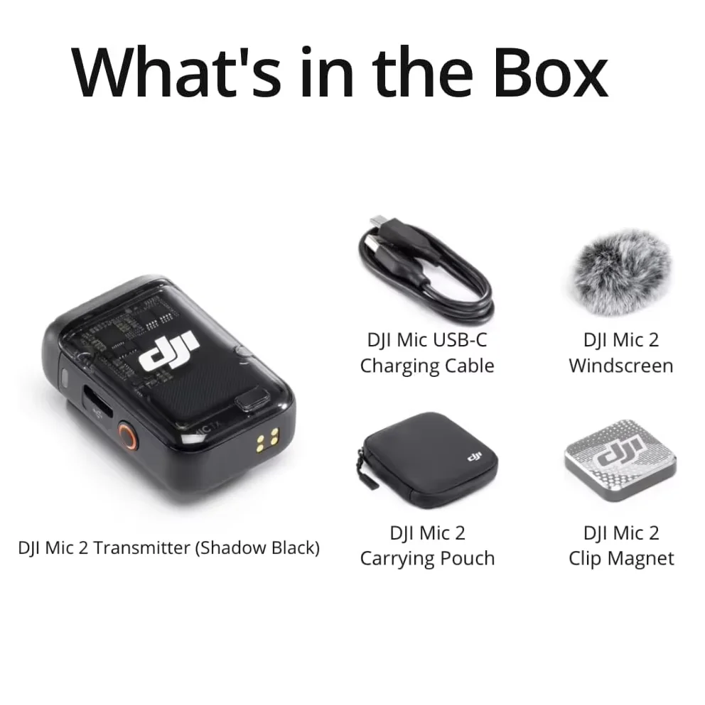 DJI MIC 2 美品 Amazon.com: DJI Mic 2 (2 TX + 1 RX + Charging Case) All-in-one