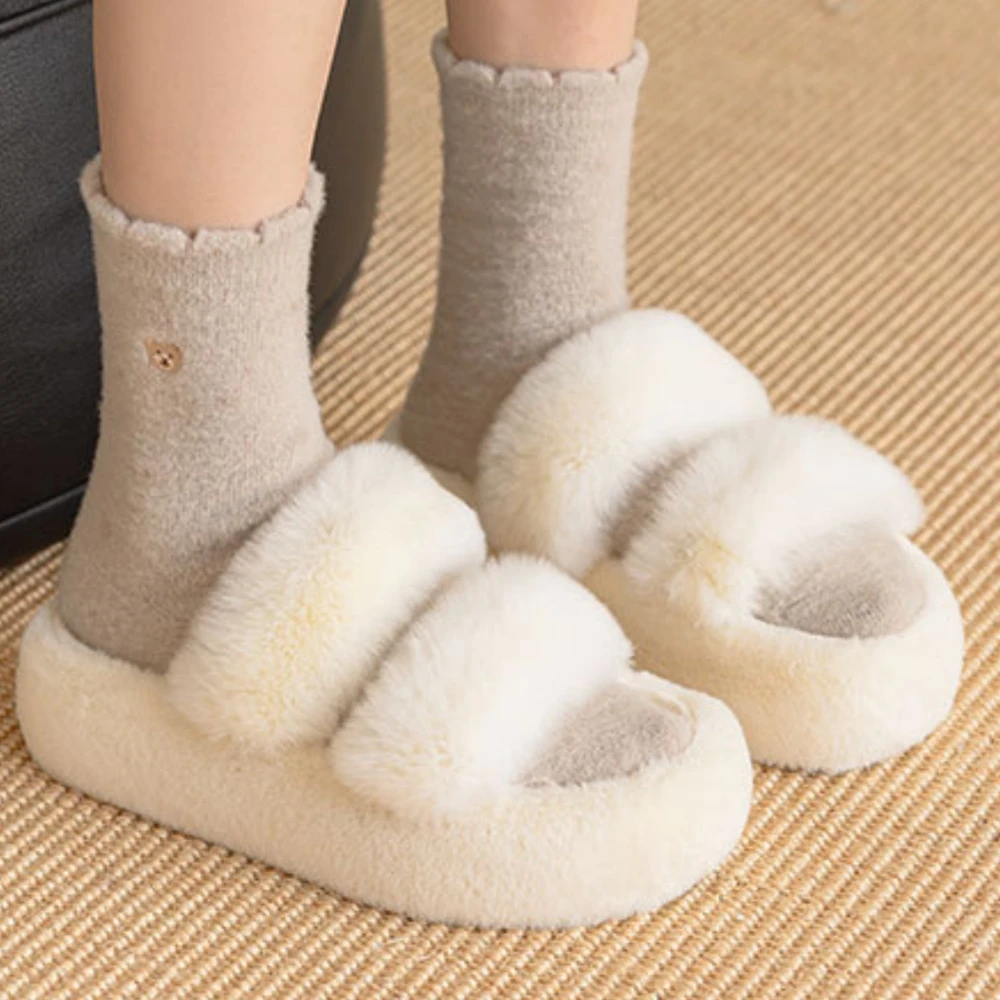 Warme Winter Japanische Niedliche Rückansicht Katze Herz Punkte Garn Socken Koreanische Harajuku Damen Kawaii Verdickte Weihnachtsgeschenk Dropshipping – Detail 8