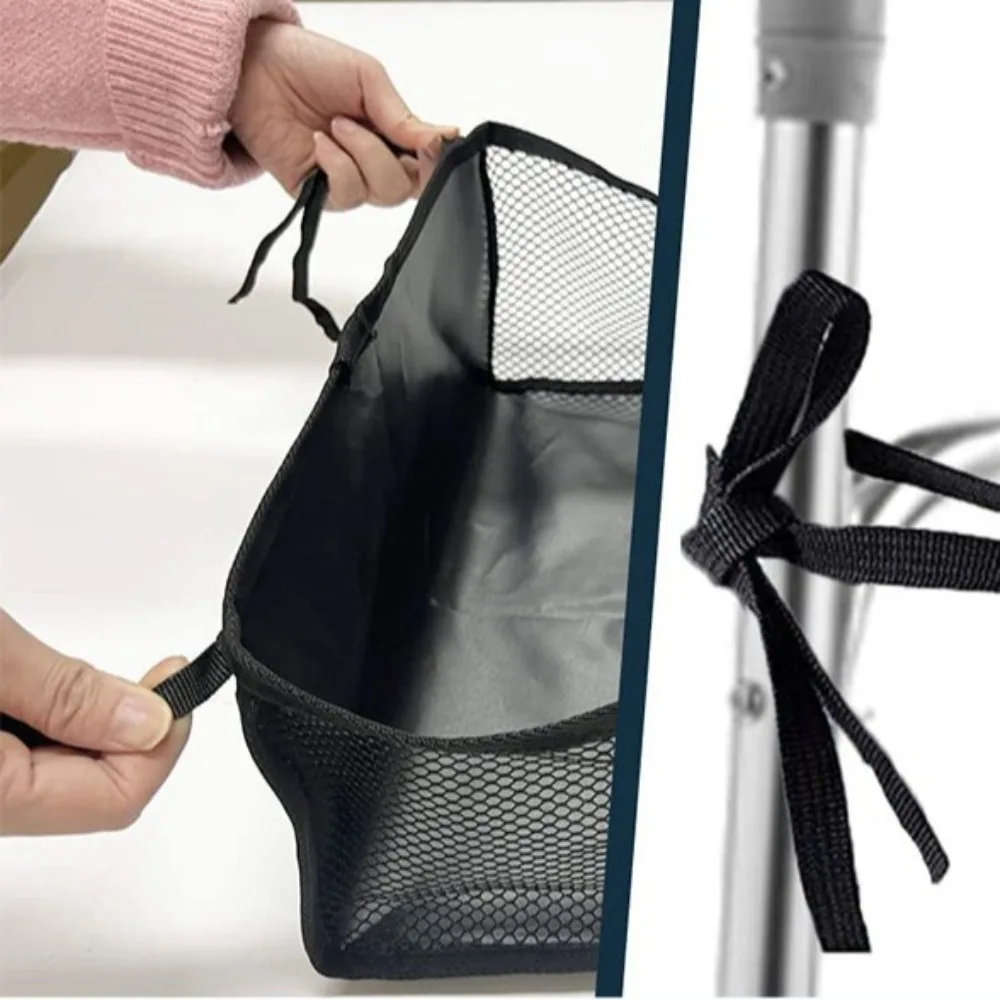Hanging Under Wheelchair Storage Bag Portable Folding Stroller Storage Basket Base Storage Mesh Under Table Storage Net Walker