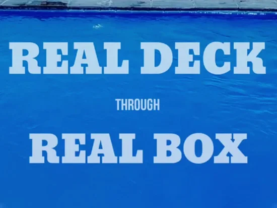 Deck Out Card Trucchi Magici Illusions Close Up Puntelli Magici Real Deck Passa Attraverso Real Box Street Magician Visual Magie Fun