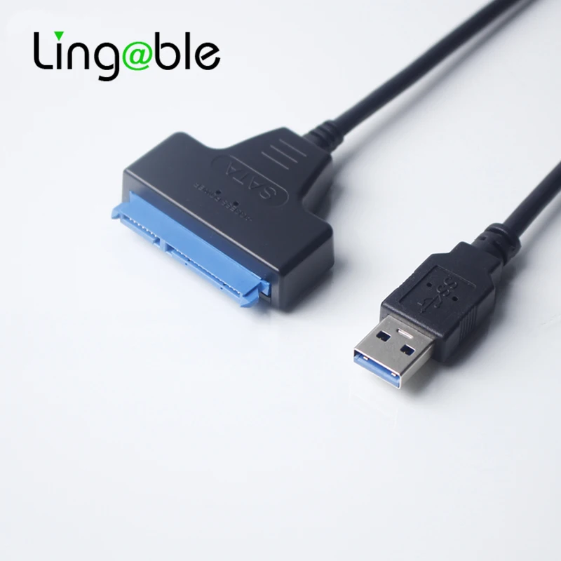 

Lingable Adapter SATA USB Cable External Hard Drive USB3.0 to Serial ATA III 22pin Converter Hard Disk 6 Gbps for 2.5" HDD/SSD