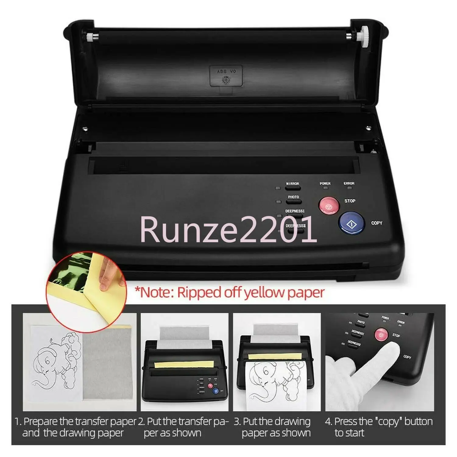 

Tattoo Transfer Printing Press Mini Tattoo Machine Tattoo Material Tattoo Transfer Printing Press Equipment