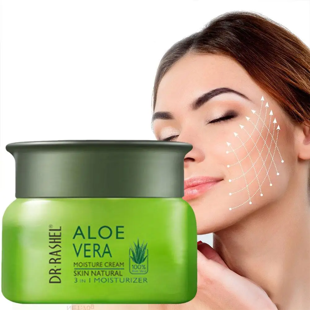 

50g Aloe Vera Face Cream Moisturizing Deep Hydrating Day Care Skin Refresh Nourishing Essence Plant Cream D4F2