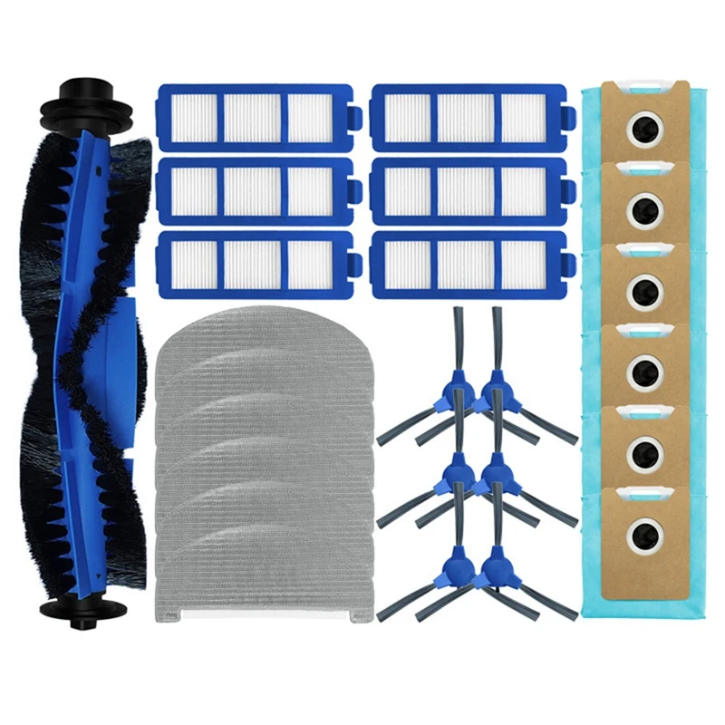

Насадка на швабру для робота-пылесоса Eufy Clean G40 Hybrid + Roller, боковая щетка, фильтр, тряпка, Сменные запасные части, аксессуары
