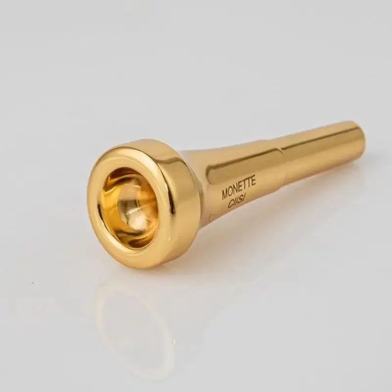 Trumpet mouthpiece Monette Bb 7C 5C 3C 1.5C size pro silver/gold plated copper musical brass instruments accessories