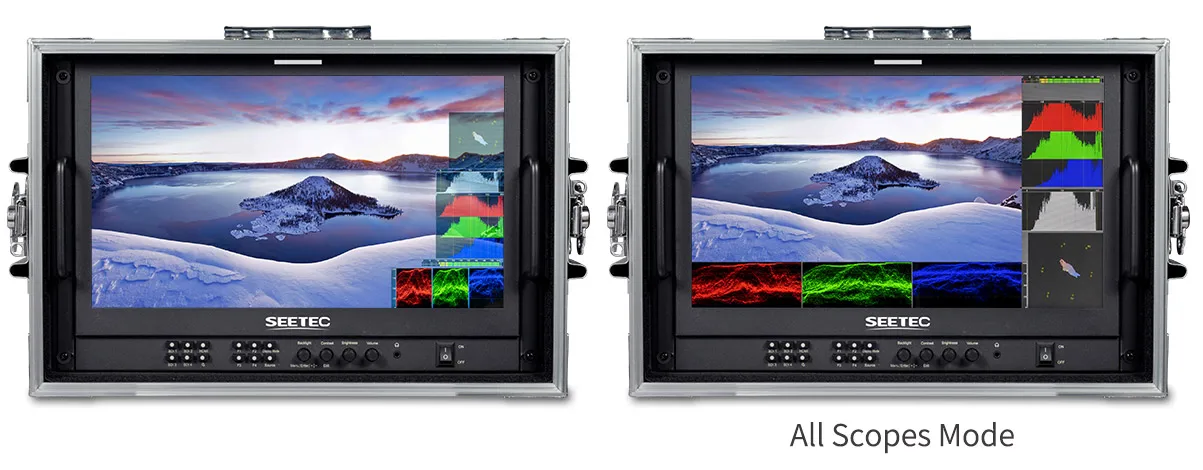 ATEM156S-CO 15.6 Inch Multi Camera Broadcast Carry-on Monitor D LUT HDR Waveform