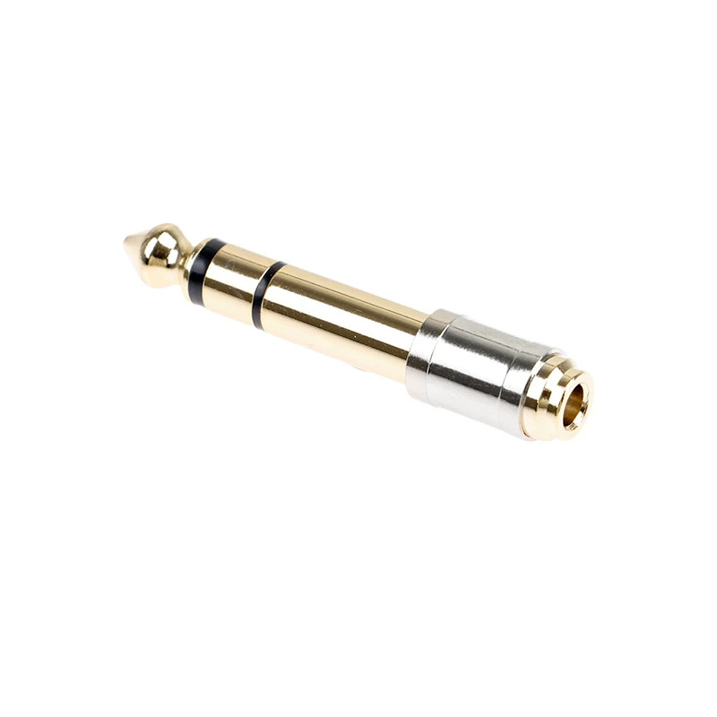 Premium Audio Adapter: 3.5mm to 6.35mm Converter - Male to Female Headphone Plug Connector