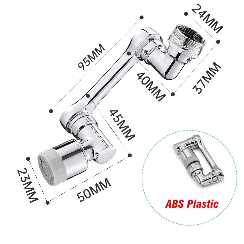 2 Modes 1080 Degree Rotatable Extension Faucet Sprayer Head Universal Bathroom Tap Extend Adapter Aerator Faucet Extender faucet aerator faucet extender faucet sprayer head
