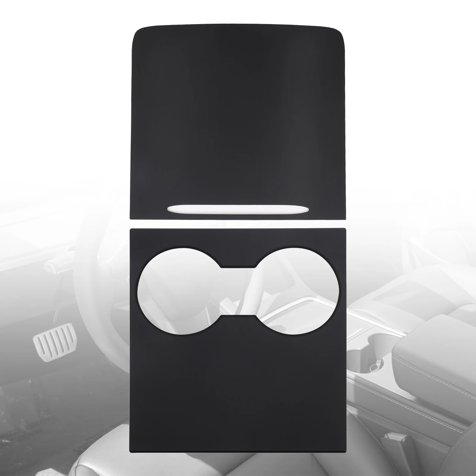 Sleek Interior Decoration Console Sticker for Central Control Panel Protection