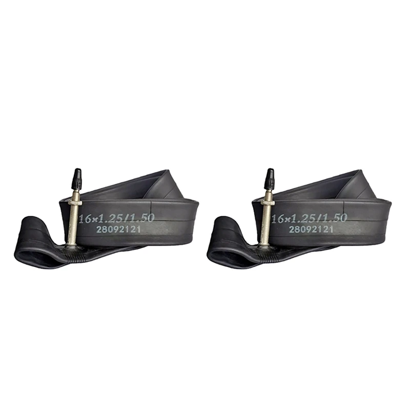 2PCS Bike Inner Tube 16X12.5 1.5 FV48L Bicycle Tube Tire For MTB Road