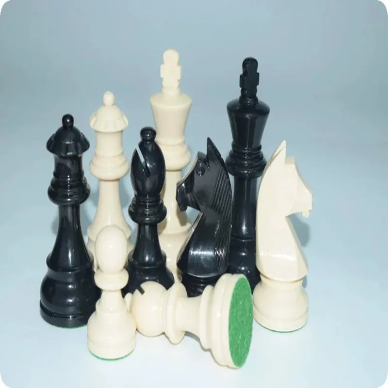 Exquisite Standard Heavy Plastic Tuba Chess Pieces Excluding Chessboard Nonmagnetic Home Entertainment Games